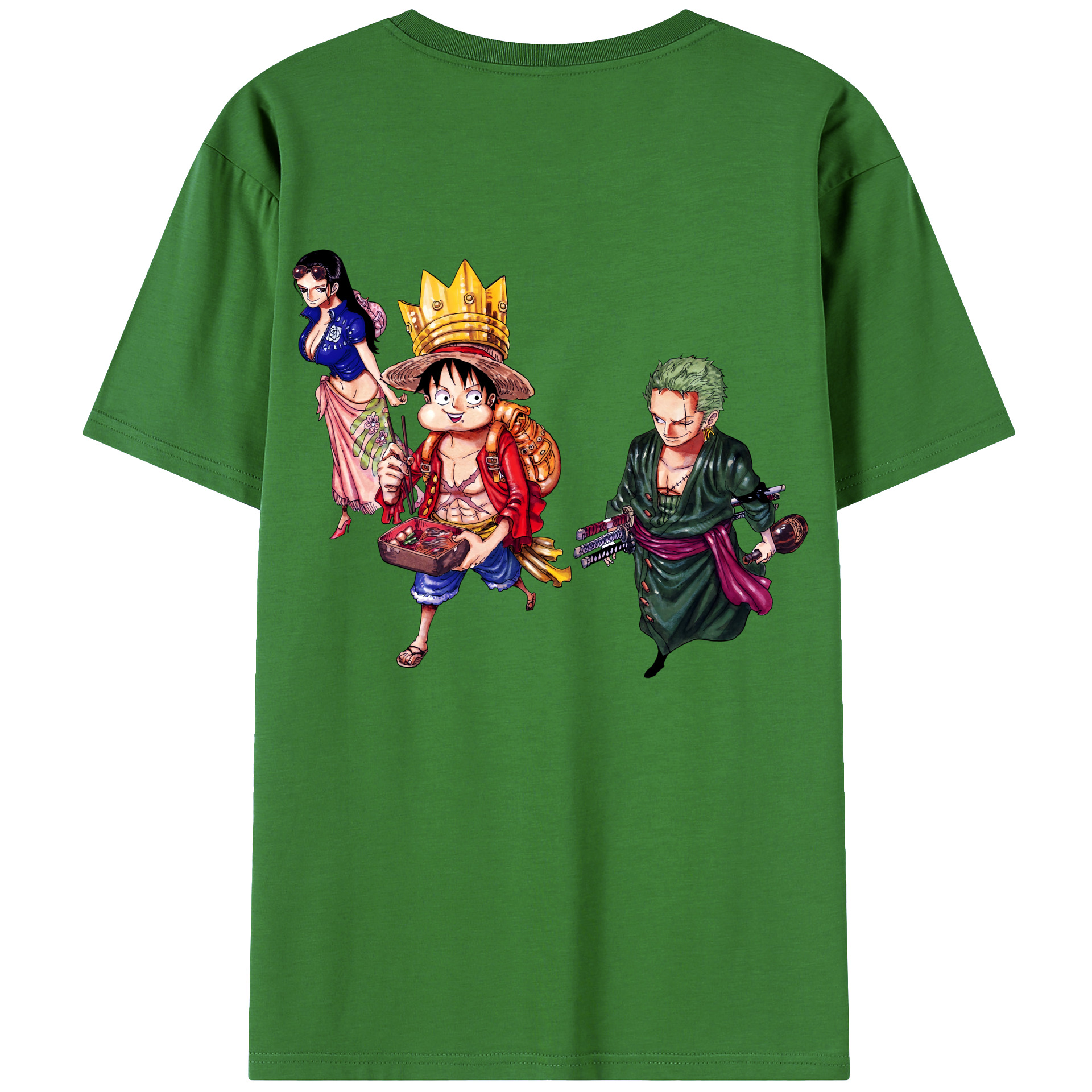ワンピース モンキー・D・ルフィ ONE PIECE Monkey D. Luffy レディース半袖Tシャツ(バックプリント)